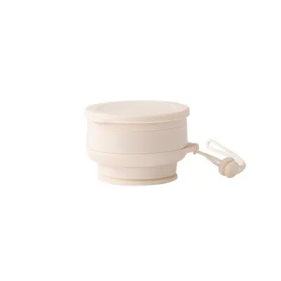 Zložljiva skodelica - 350 ml bela silikonska zložljiva skodelica White