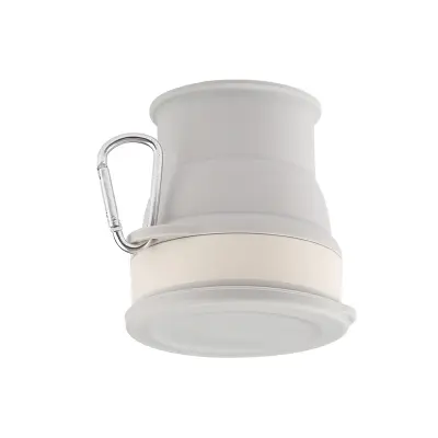 Zložljiv lonček 250 ml - idealen za potovanja in aktivnosti na prostem Grey