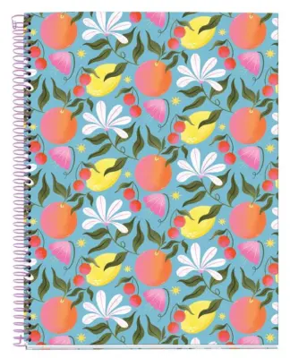 MiquelRius Zvezek A4 črte Floral 100-listni 70g