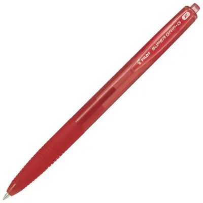 PILOT izvlečni kemični svinčnik SUPER GRIP G, rdeč