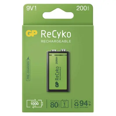 9V (8,4) 200 mAh Ni-Mh polnilna GP baterija