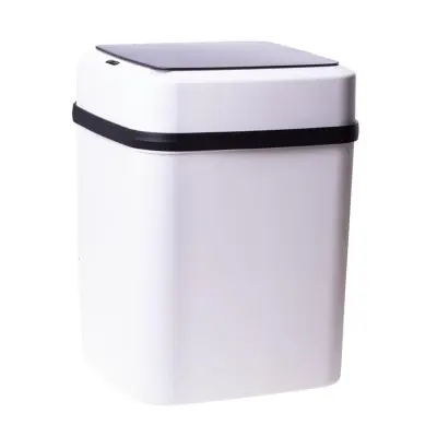 Senzorski brezkontaktni koš za smeti 10L avtomatsko odpiranje bel