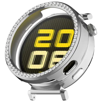 Zaščitni etui za Huawei Watch GT5 Pro 42 mm z okrasnimi kamenčki Silver