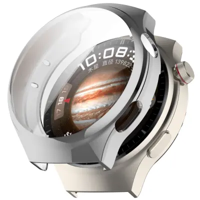 Huawei HW-Watch zaščitni ovitek s popolno pokritostjo Silver  Huawei Band 4 Pro