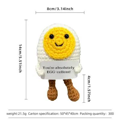 Kvačano velikonočno jajce Amigurumi: čudovita živalska igrača za pomlad