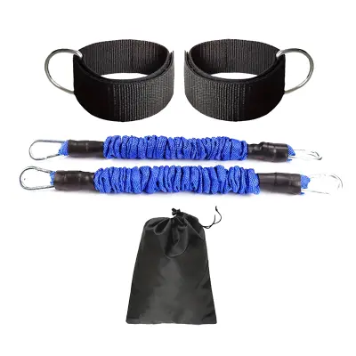Komplet elastičnih trakov za noge za trening taekwondoja Blue  70-80 LB