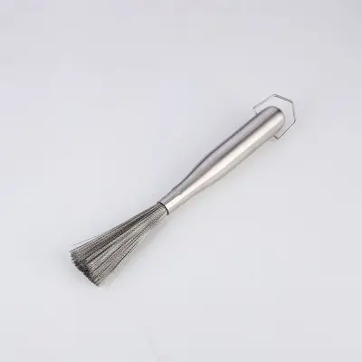 Žična krtača iz nerjavečega jekla - Čistilo za težke madeže na loncih in ponvah