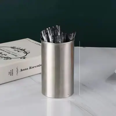 Držalo za jedilni pribor - eleganten organizator iz nerjavečega jekla Silver M