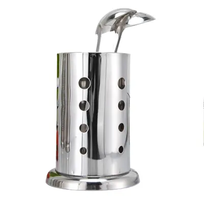 Drčalo za pribor iz nerjavečega jekla - 10 cm odebeljena perforirana zasnova