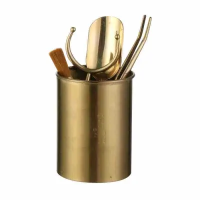 Držalo za jedilni pribor - eleganten organizator iz nerjavečega jekla Gold M