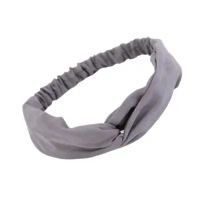 Stilska prekrižana traka za lase za šport in vsakodnevno uporabo Grey