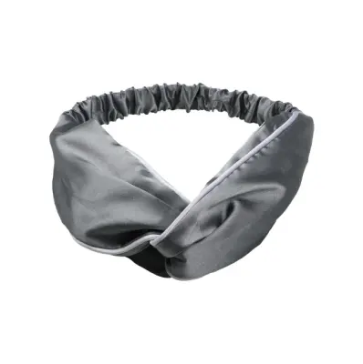 Luksuzni satenast naglavni trak iz umetne svile za ženske Grey