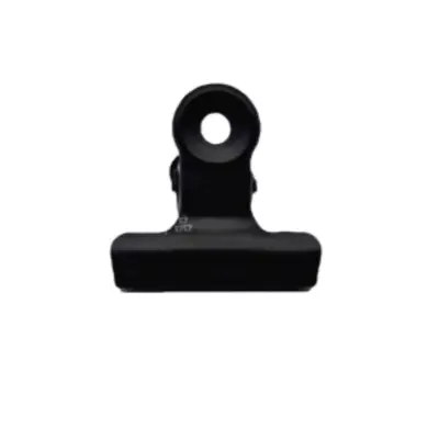 Črne kovinske sponke, 10 kosov  Velikost B