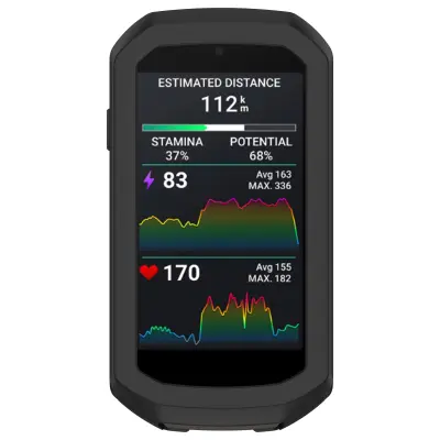 Garmin Edge 1050 silikonski ovitek, delna pokritost Black