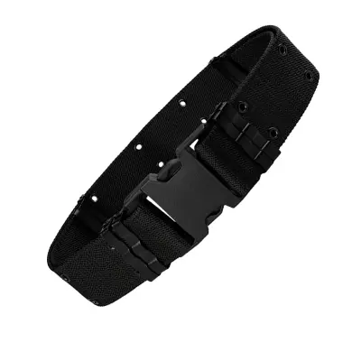 Taktični pas - vojaški platneni pas za opremo za aktivnosti na prostem Black