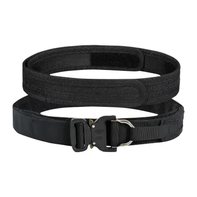 Taktični pas s kovinsko zaponko Cobra Black