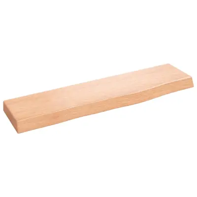 Stenska polica - Viseča Polica svetlo rjava 40x10x2 cm trdna hrastovina