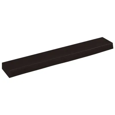 Stenska polica - Viseča Polica temno rjava 60x10x4 cm trdna hrastovina