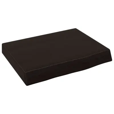 Stenska polica - Viseča Polica temno rjava 40x30x(2-4) cm trdna hrastovina