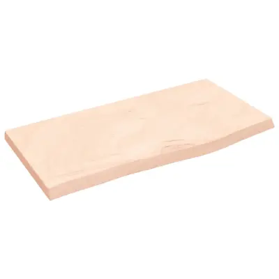 Stenska polica - Viseča Polica 60x30x(2-4) cm neobdelana trdna hrastovina