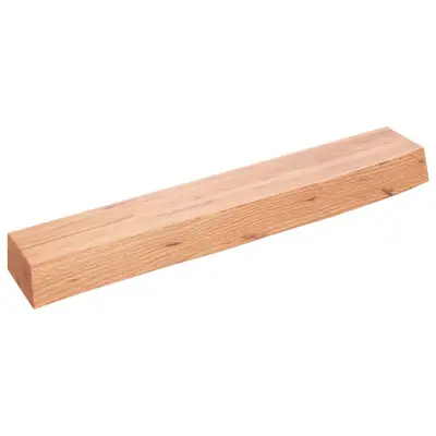 Stenska polica - Viseča Polica svetlo rjava 60x10x6 cm trdna hrastovina