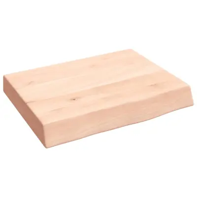 Stenska polica - Viseča Polica 40x30x(2-6) cm neobdelana trdna hrastovina