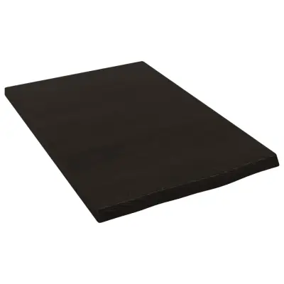 Stenska polica - Viseča Polica temno rjava 40x60x2 cm trdna hrastovina
