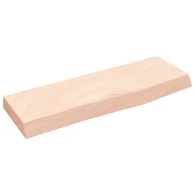 Stenska polica - Viseča Polica 60x20x4 cm neobdelana trdna hrastovina