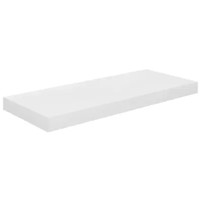 Lebdeče Stenska polica - Viseča Polica sijaj bela 60x23,5x3,8 cm MDF