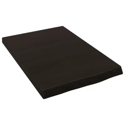 Stenska polica - Viseča Polica temno rjava 40x60x(2-4) cm trdna hrastovina