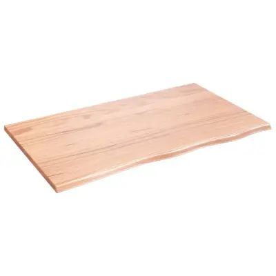 Stenska polica - Viseča Polica svetlo rjava 100x60x2 cm trdna hrastovina