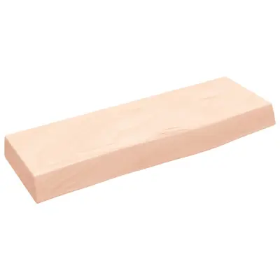 Stenska polica - Viseča Polica 60x20x6 cm neobdelana trdna hrastovina