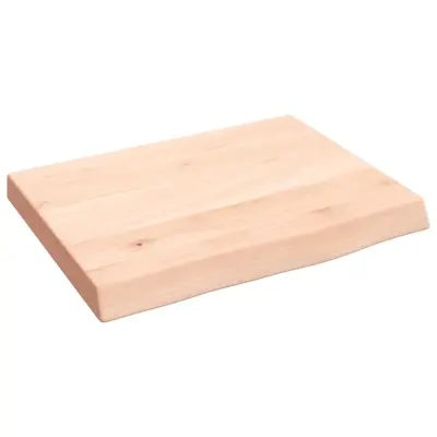 Stenska polica - Viseča Polica 40x30x(2-4) cm neobdelana trdna hrastovina