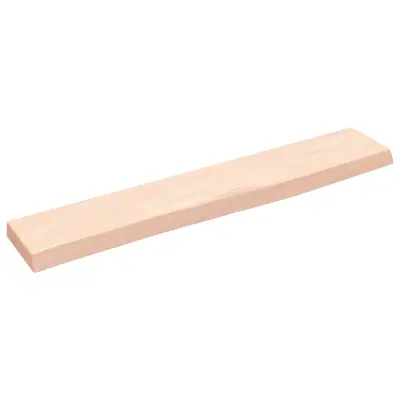 Stenska polica - Viseča Polica 60x10x2 cm neobdelana trdna hrastovina