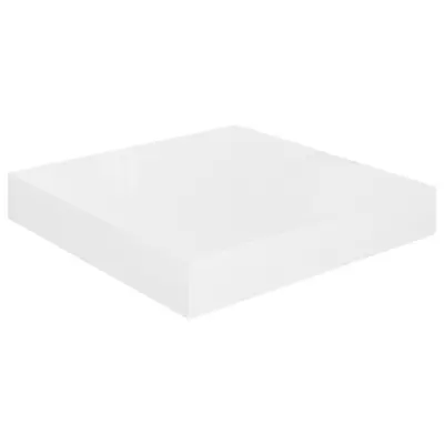 Lebdeča Stenska polica - Viseča Polica sijaj bela 23x23,5x3,8 cm MDF