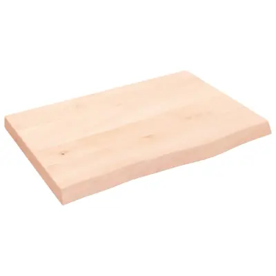 Stenska polica - Viseča Polica 60x40x(2-4) cm neobdelana trdna hrastovina
