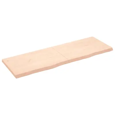 Stenska polica - Viseča Polica 180x60x(2-6) cm neobdelana trdna hrastovina