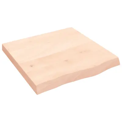 Stenska polica - Viseča Polica 60x60x(2-6) cm neobdelana trdna hrastovina
