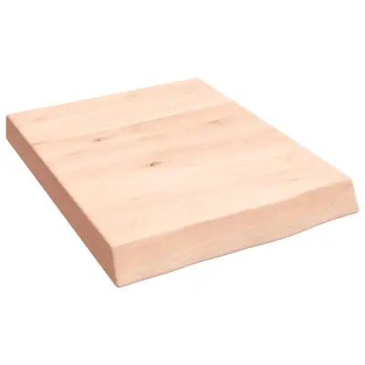 Stenska polica - Viseča Polica 40x50x(2-6) cm neobdelana trdna hrastovina