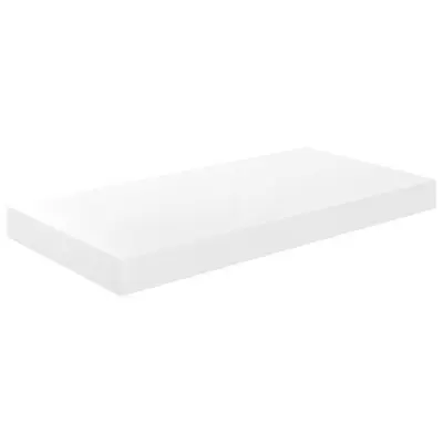 Lebdeča Stenska polica - Viseča Polica sijaj bela 50x23x3,8 cm MDF