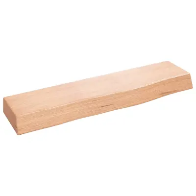 Stenska polica - Viseča Polica svetlo rjava 40x10x4 cm trdna hrastovina