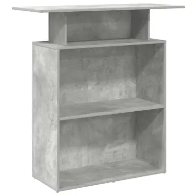 Sprejemna miza - Računalniška miza - pisarniška miza betonsko siva 100x40x104 cm inženirski les