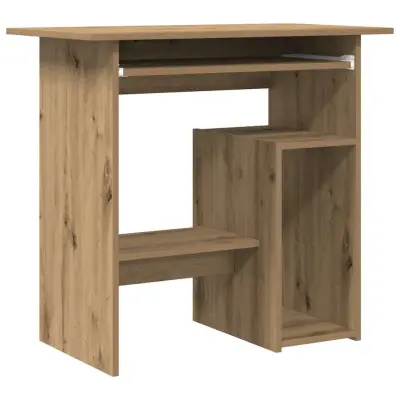Pisalna miza - Računalniška miza artisan hrast 80x45x74 cm inženirski les