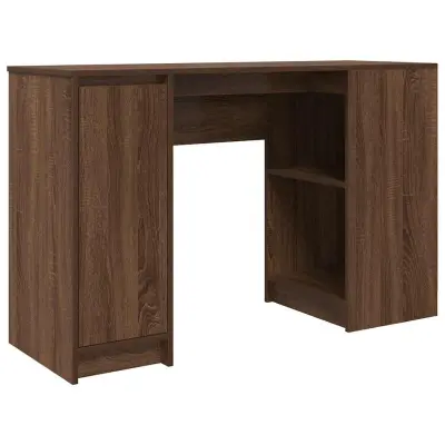 Pisalna miza - Računalniška miza rjav hrast 120x42x76 cm inženirski les