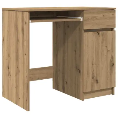 Pisalna miza - Računalniška miza artisan hrast 86x49x76 cm inženirski les