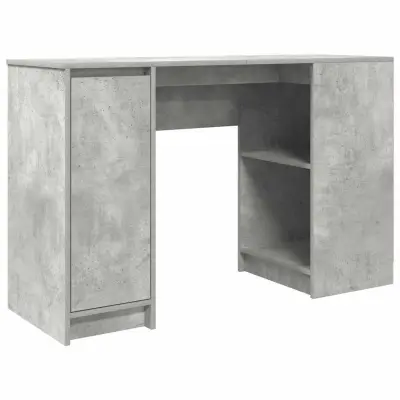 Pisalna miza - Računalniška miza betonsko siva 120x42x76 cm inženirski les