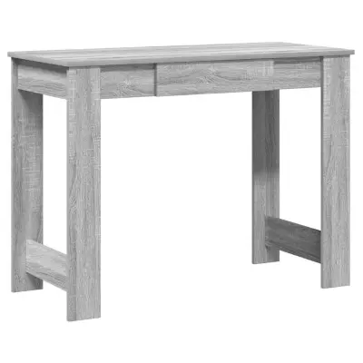 Pisalna miza - Računalniška miza siva sonoma 100x45x75 cm inženirski les