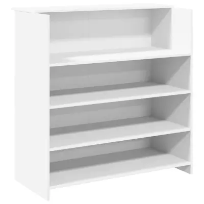 Sprejemna miza - Računalniška miza - pisarniška miza bela 100x50x103,5 cm inženirski les