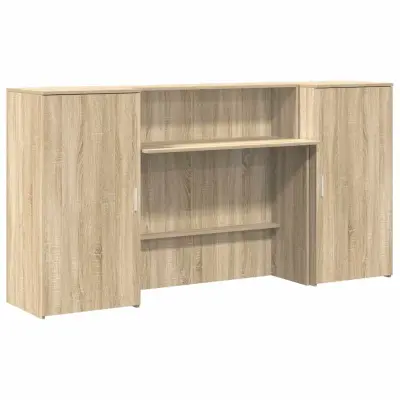 Sprejemna miza - Računalniška miza - pisarniška miza sonoma hrast 200x50x103,5 cm inženirski les