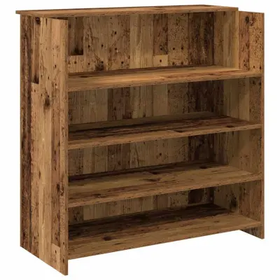 Sprejemna miza - Računalniška miza - pisarniška miza starinski les 100x50x103,5 cm inženirski les